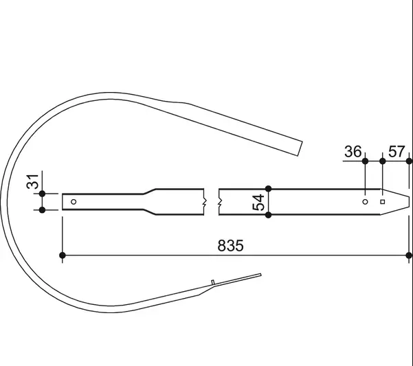 Arc pickup Hesston 5540