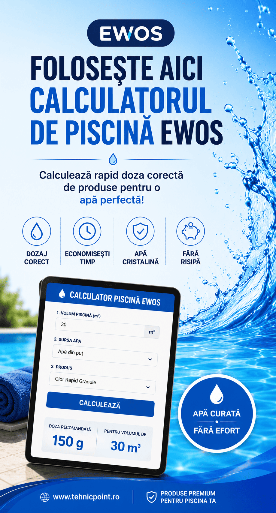 Calculator Piscina