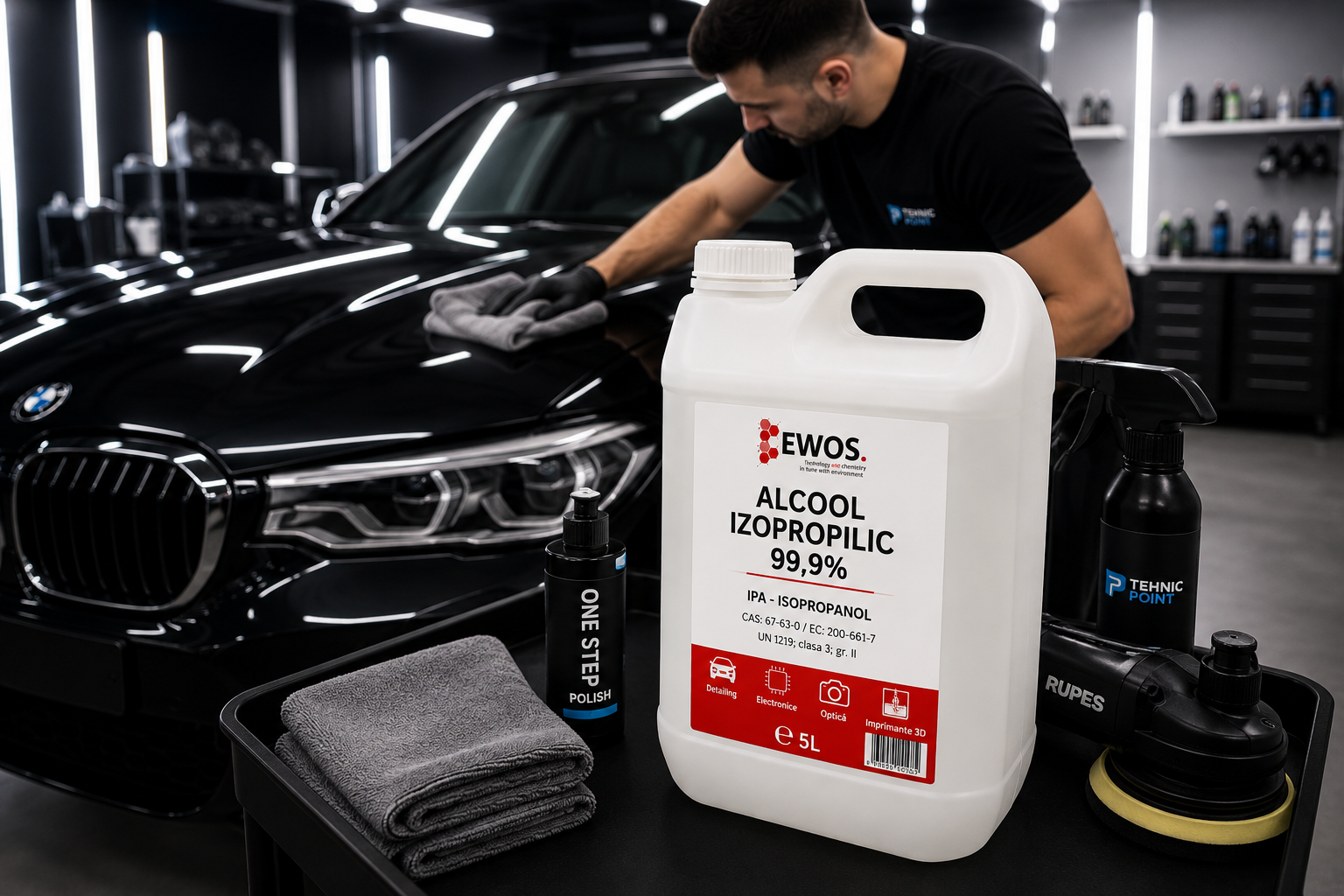Alcool izopropilic în detailing auto
