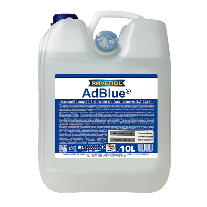 AdBlue Ravenol 10 litri, solutie de uree 32, 5%, limpede [1]