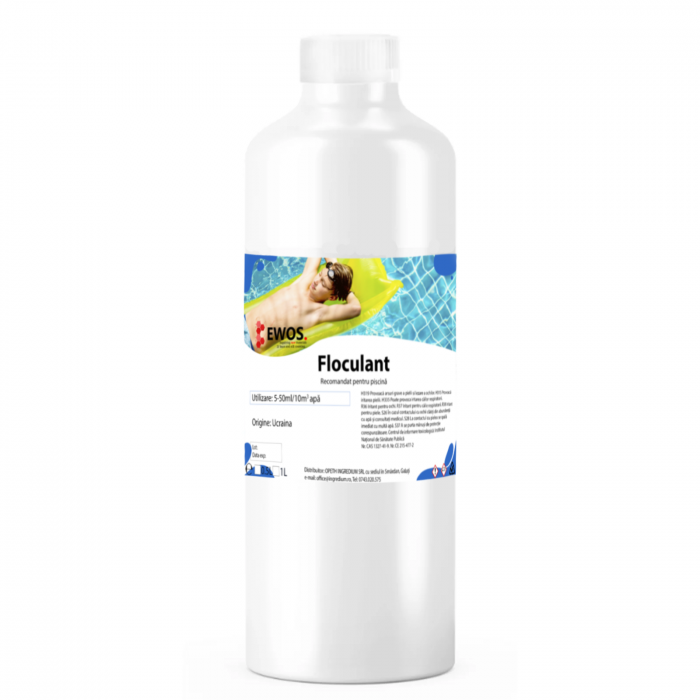 Floculant lichid pentru apa cristalina piscina, limpezire apa 1L [1]