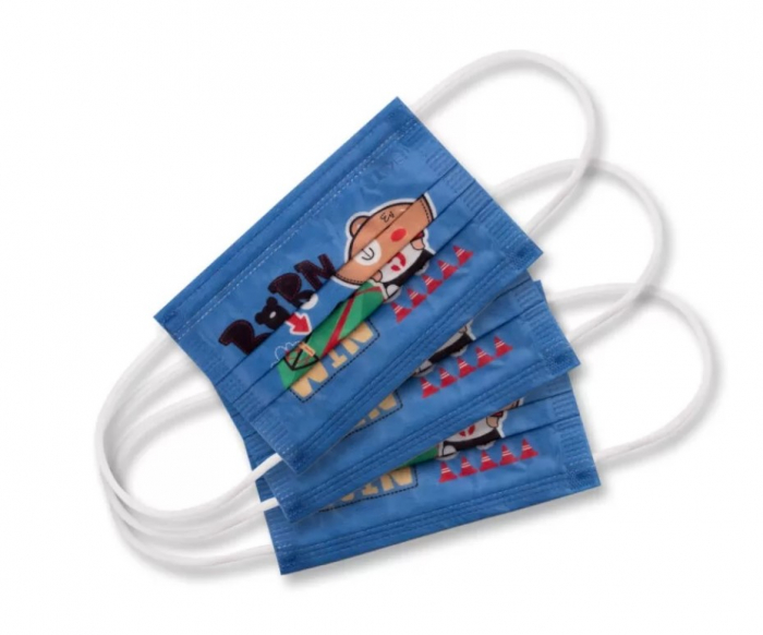 Masti Copii Medicale Tip II 3 straturi Football Bear Cutie 50 buc [2]