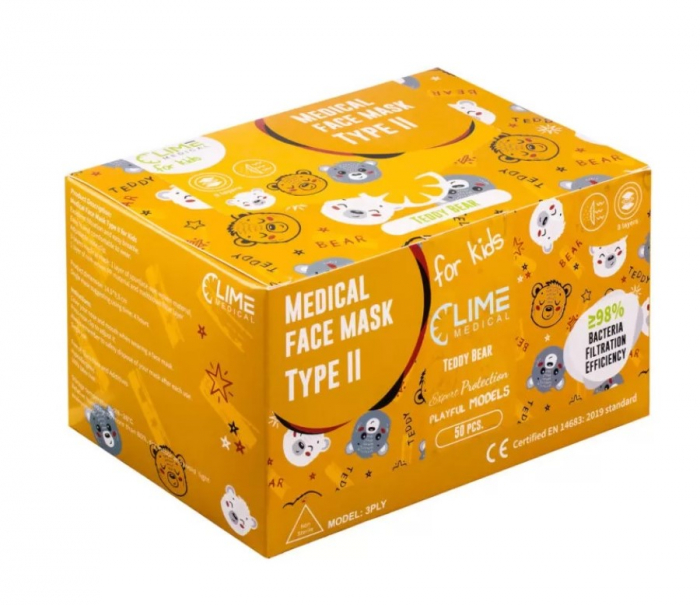 Masti Copii Medicale Tip II 3 straturi Teddy Bear Cutie 50 buc [2]