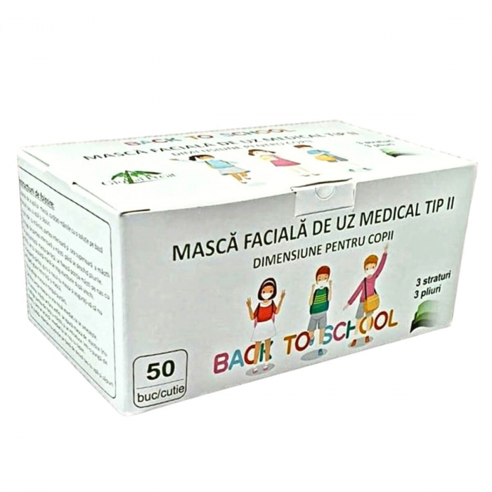 Masti copii unica folosinta 3str/3 ply diferite modele BFE> 90% 50BUC/CUTIE [1]