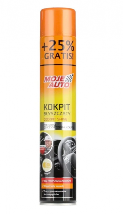 Spray curățare bord, Moje Auto, lemon, 750 ml [1]