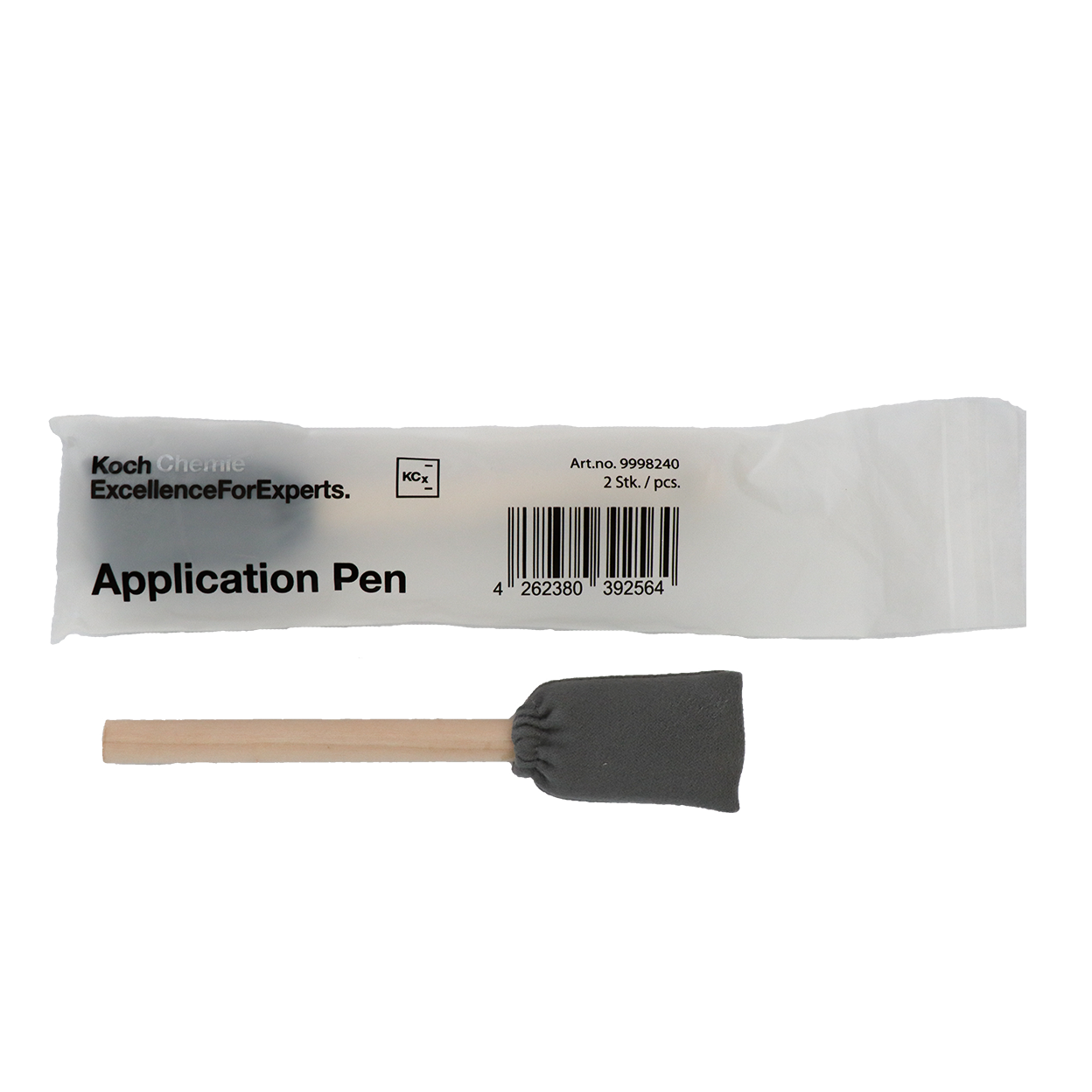 Accesorii intretinere si protectie - Koch-Chemie-Aplicator-Din-Microfibra-Cu-Maner-Din-Lemn-Set-2-Buc-Application-Pen