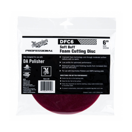 Bureti, Talere - Burete Polish Abraziv Orbitala Meguiar's Soft Buff Da Foam Cutting Disc Grena 152Mm