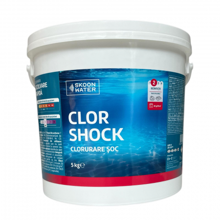 Clor rapid soc activ Kloer, Skoon Water, forma de granule, pentru dezinfectia apei de piscine, cu actiune bactericida, 5 kg [1]