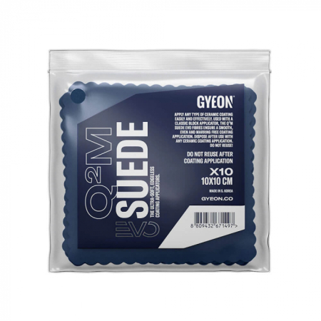 Accesorii polish auto - Lavete Aplicare Protectii Ceramice Gyeon Q M Suede Evo 10X10Cm 10Buc