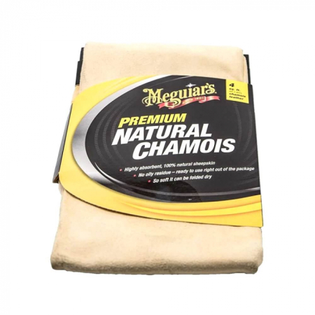 Plastic și cauciuc - Meguiar's Premium Natural Chamois Laveta Piele Caprioara 121 X 121 Cm 1767 8790