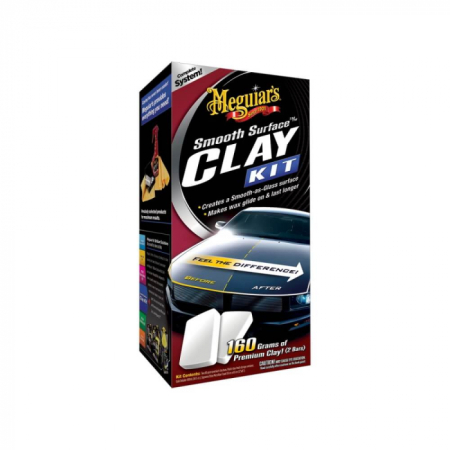 Decontaminare, Pre-tratare - Meguiar's Smooth Surface Clay Kit Kit Argila Decontaminare Suprafete 2 Batoane Argila 80 Gr 430 1679