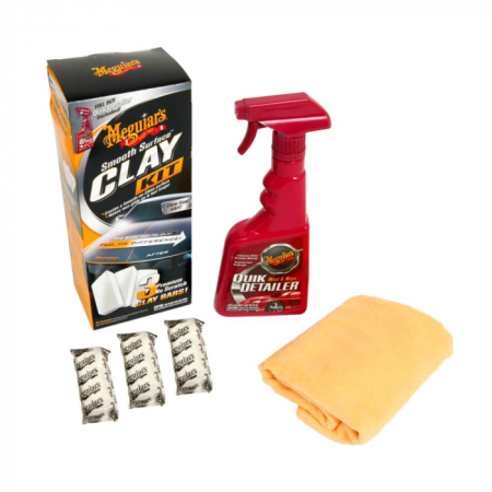 Textile și mochete - Meguiar's Smooth Surface Clay Kit Kit Argila Decontaminare Suprafete Copie 1756 3254