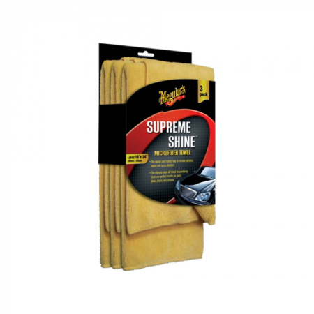 Plastic, Cauciuc exterior - Meguiar's Supreme Shine Microfiber Towel Prosop Microfibra 40X60 Cm Pachet 3 Buc 1310 8467
