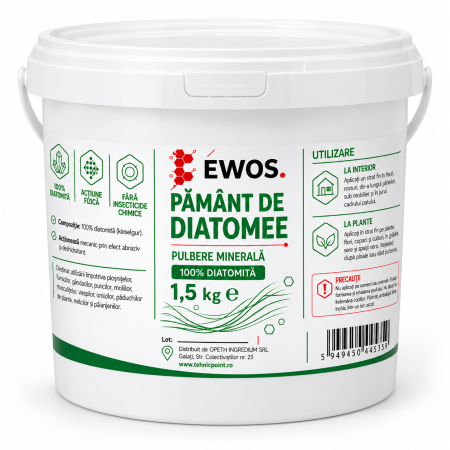 Combatere Insecte și Dăunători - diatomee-pamant-plosnite-de-pat-purici-1.5kg