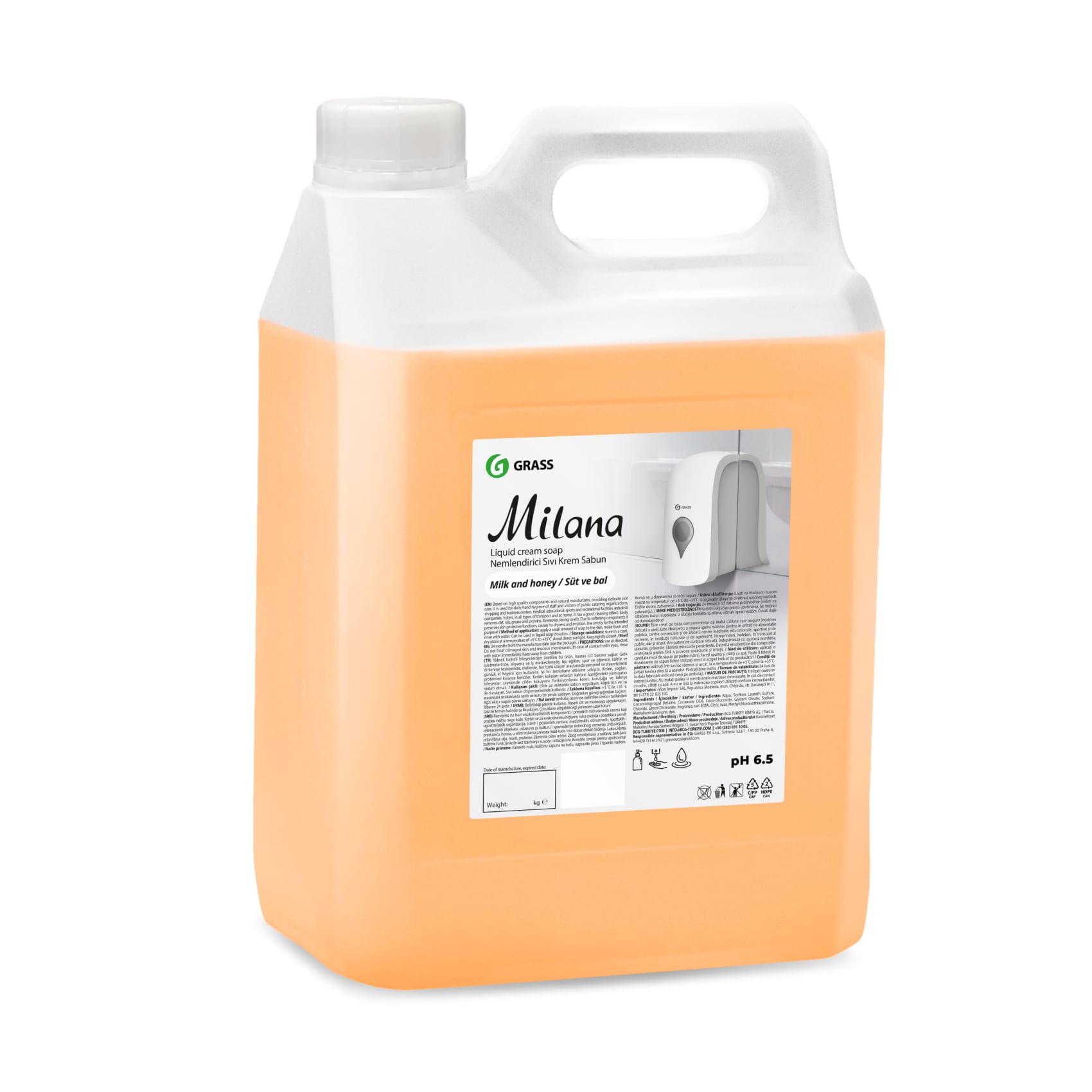 Grass-sapun-lichid-milana-milk-honey-5kg