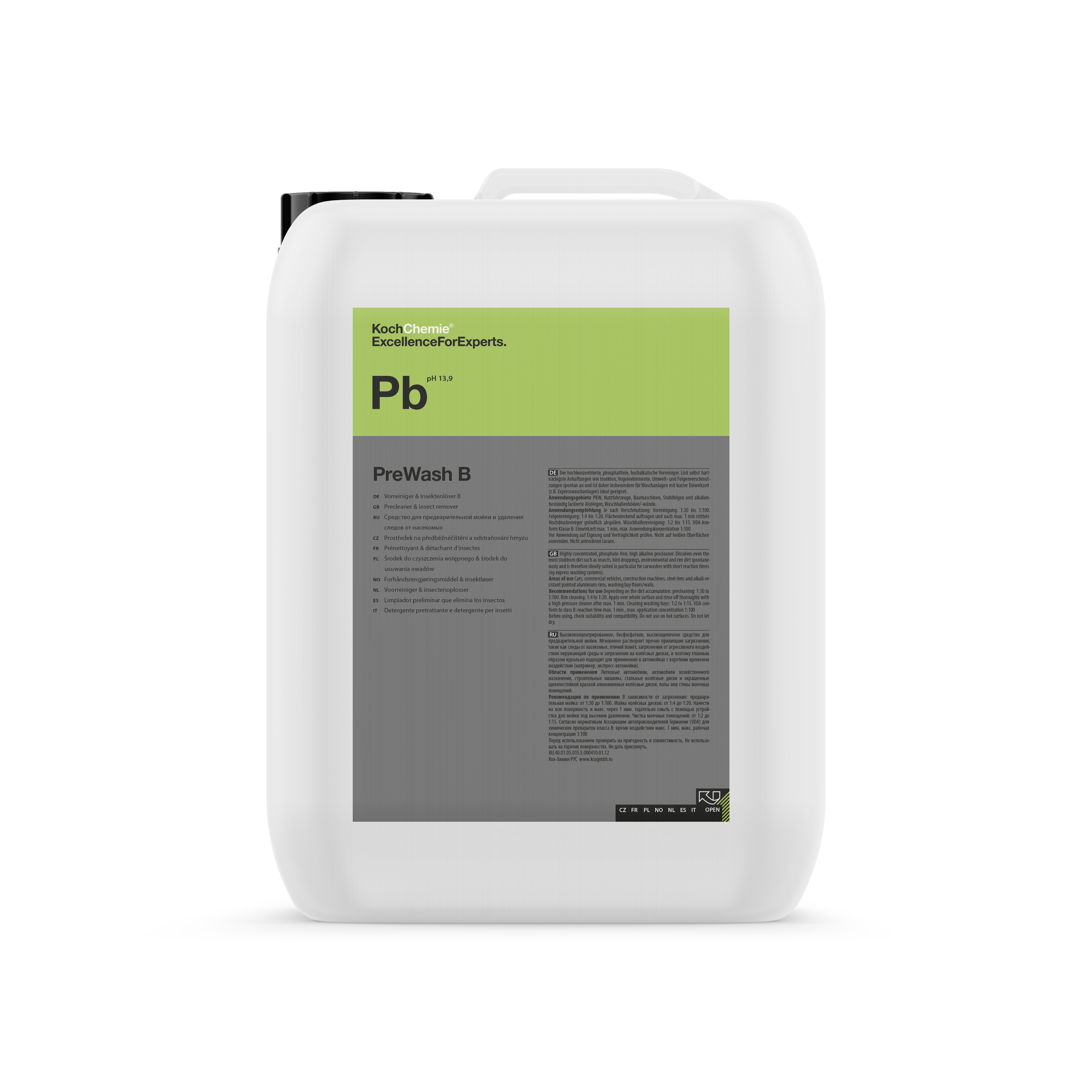 EXTERIOR AUTO - Koch-Chemie-solutie-alcalina-concentrata-pentru-spalare-autoturisme-PreWash-B-11kg-23kg
