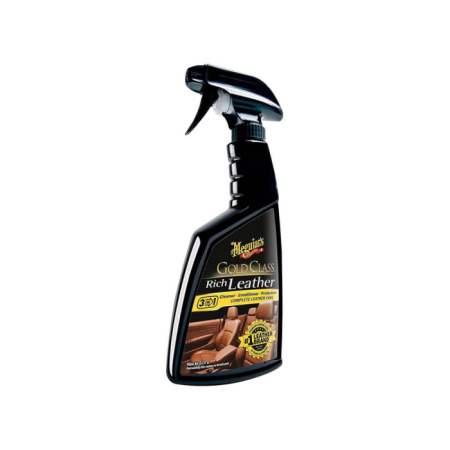 Solutii jante si anvelope - Solutie Curatare Si Hidratare Piele Meguiar's Gold Class Rich Leather Spray 450Ml