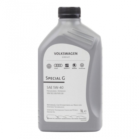 Uleiuri Auto/Moto - Ulei-motor-benzina-Special-G-original-Volkswagen-Group-VW-Audi-Seat-Skoda-5W40-1L