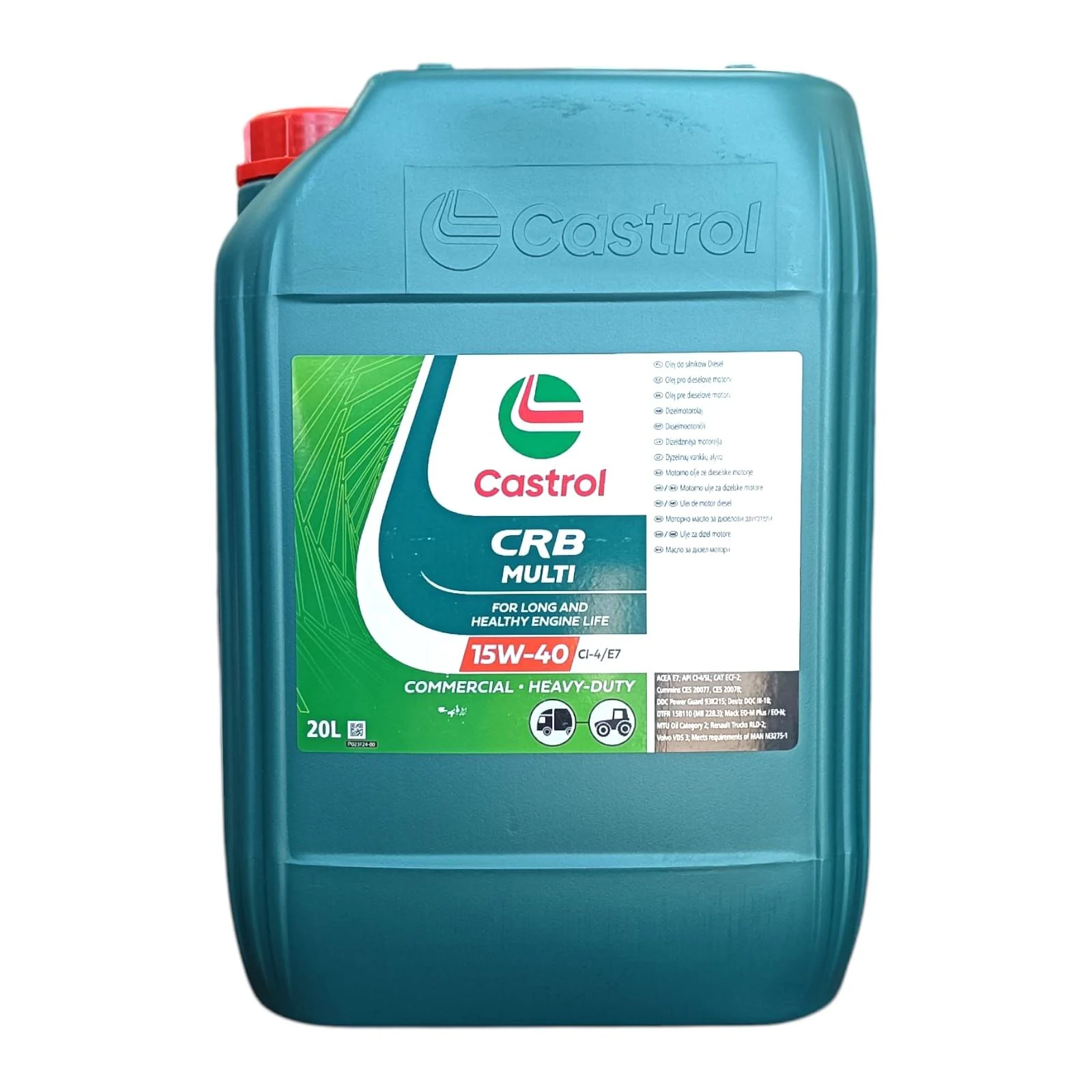 Ulei Truck, Agro & Heavy Duty - Ulei motor - Castrol CRB Multi 15W-40 CI-4/E7, 20l - Castrol [15BA1B]