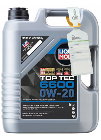 Uleiuri Auto/Moto - Ulei motor Liqui Moly Top Tec 6600 21411, sintetic, 0W20, 5L