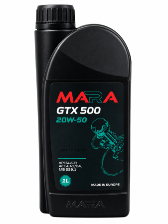 Ulei Truck, Agro & Heavy Duty - Ulei Motor MARA GTX 500 20W-50 1L  specific API SL/CF ACEA A3/B4 MB 229.1