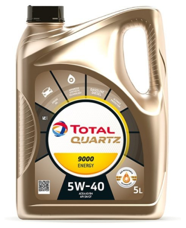 Uleiuri Auto/Moto - Ulei Motor TOTAL QUARTZ ENERGY 9000 5W-40 5L | Sintetic | ACEA A3/B4 | API SP | VW 502.00/505.00