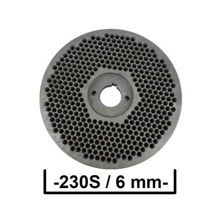 Matrita pentru granulator KL-230S cu gauri de 6 mm Ø [0]