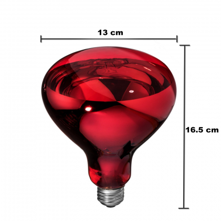 Bec infrarosu complet rosu inchis  300 W [2]