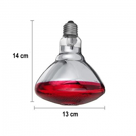Bec infrarosu sticla groasa (putere 100 W) [4]