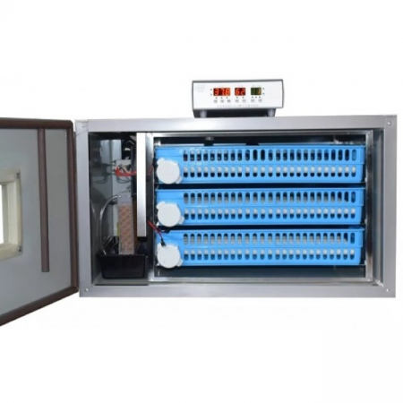 Incubatoare profesionale - Incubator Profesional MS-192, capacitate 192 Oua Gaina, Curca, Rata, cu 5 tavi intoarcere automata , Carcasa Metalica