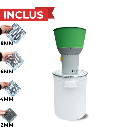 Mori pentru cereale - Moara de cereale HOLZ MILL-50L (galeata de plastic)