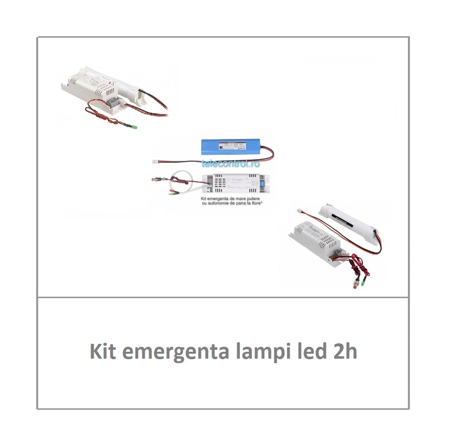 Kit emergenta lampi led 2h