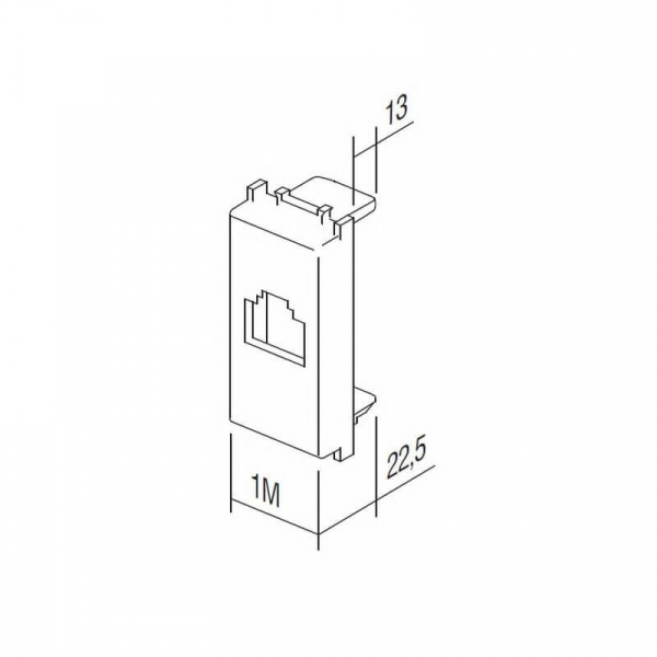 Adaptor universal KS de 1 modul KM35PW [2]