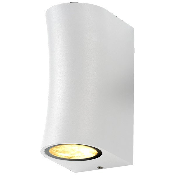 Aplica led de perete, con cilindrica, corp aluminiu alb, soclu 2xGU10, Optonica 7447 [1]