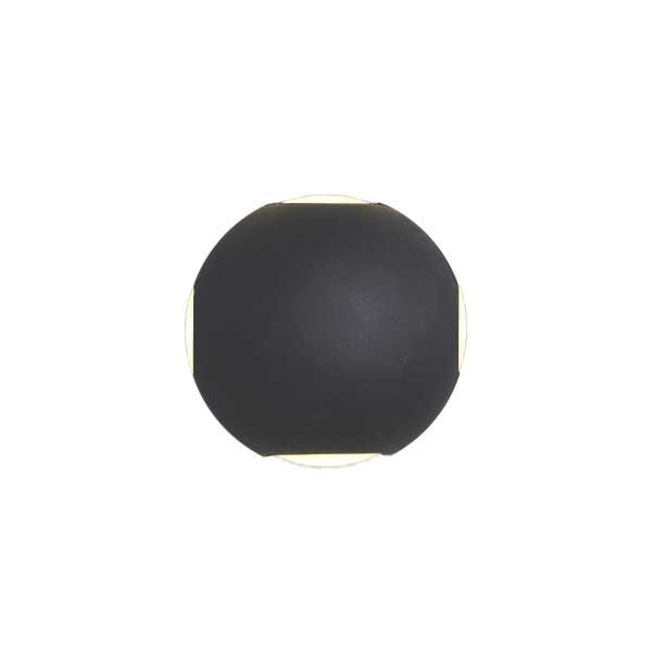 Aplica led de perete, octogonala, cu 4 raze de lumina, corp negru, 4W, alb cald, Optonica 7488 [1]