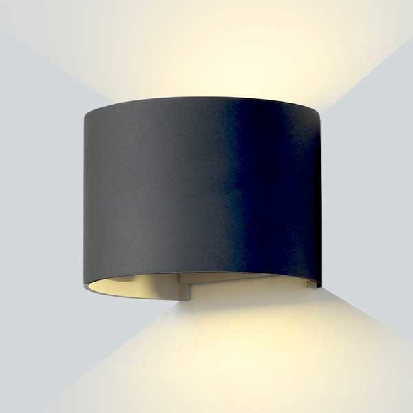 Aplica led de perete, rotunda, corp negru, 6W, alb neutru, Optonica 7467 [2]