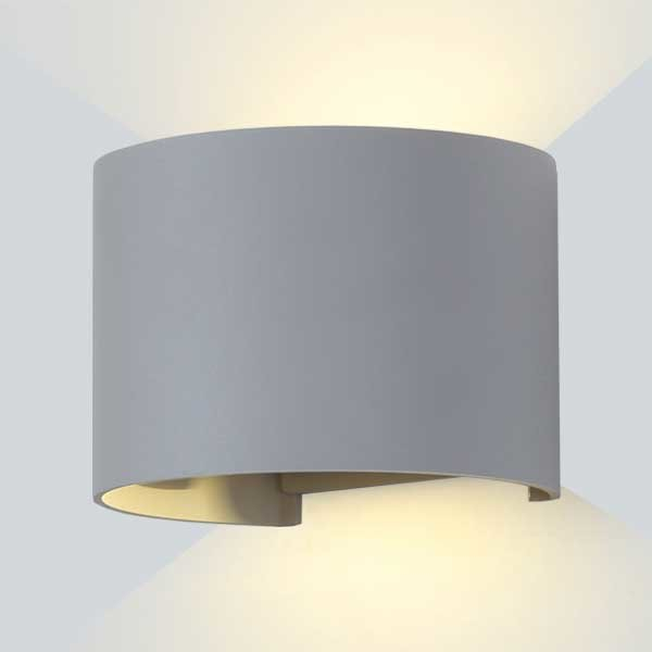 Aplica led de perete, rotunda, corp gri, 6W, alb neutru, Optonica 7468 [2]