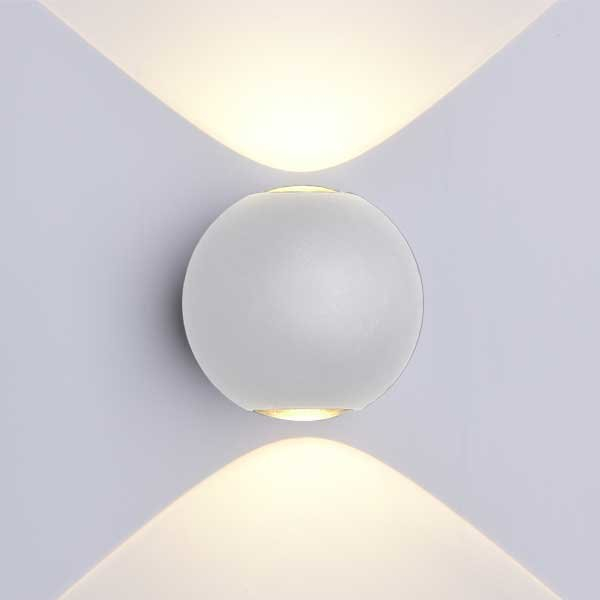 Aplica led de perete, sferica, corp gri, 6W, alb cald, Optonica 7495 [2]