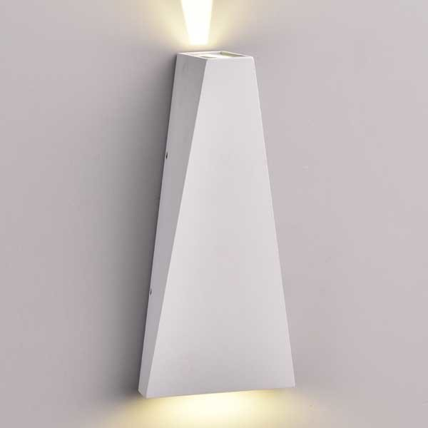 Aplica led de perete, trapezoidala, corp gri, 6W, alb cald, Optonica 7471 [2]