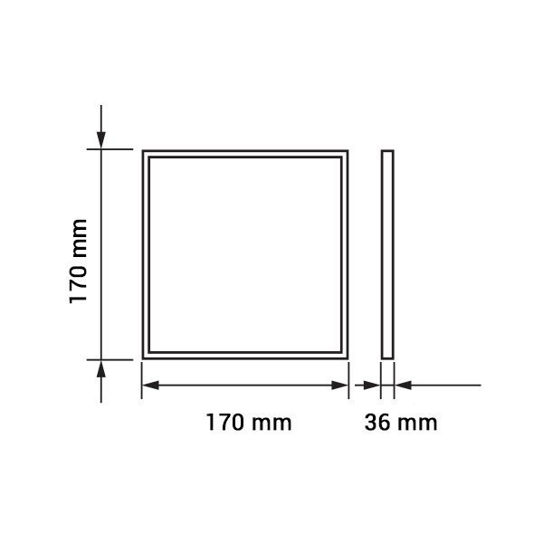 Aplica led patrata, 5 ani garantie, 12W, alb neutru, Optonica 2528 [2]