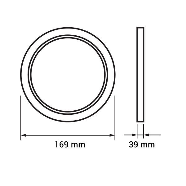 Aplica led rotunda, 12W, alb neutru, Optonica 2245 [2]