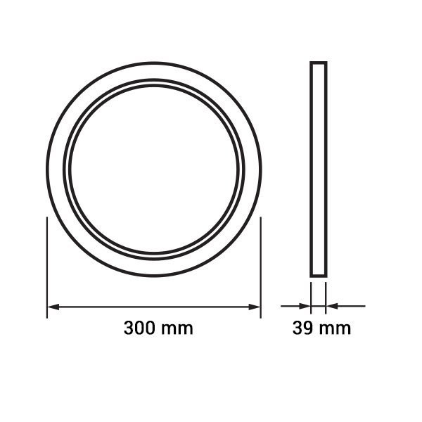 Aplica led rotunda, 24W, alb cald, Optonica 2250 [2]