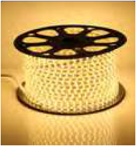 Banda led 220V, 5730, 10W/m, alb cald, Optonica 4612 [2]