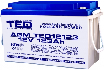 EOL Baterie AGM 12V 123Ah TED12123M8 [1]