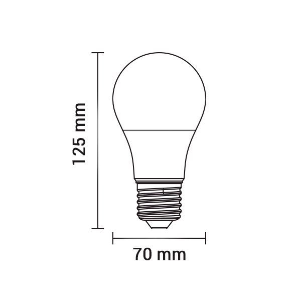 Bec led A70, soclu E27, 18W, alb cald, Optonica 1883 [2]