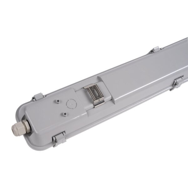 Carcasa corp iluminat industrial, liniar, cu alimentare printr-un cap pentru tuburi led T8, 2x150cm, Optonica 6657 [4]