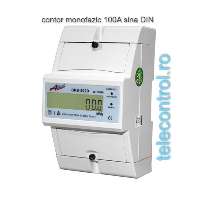 Contor monofazic digital 100A sina DIN 4M 02-554/DIG [1]