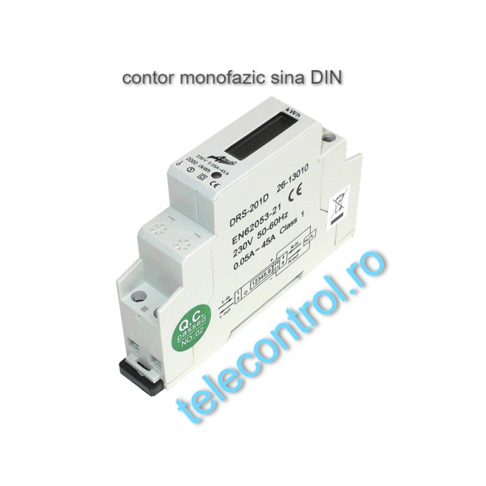 Contor monofazic digital 45A sina DIN 1M 02-553/DIG [2]