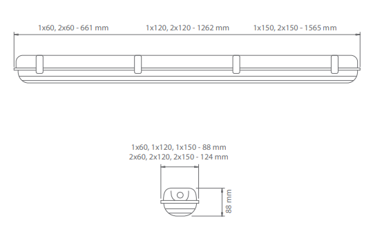 Corp iluminat continuarea lucrului 120cm, 42W, autonomie 2ore, mentinut, IP65, test manual, Intelight 93121 [4]