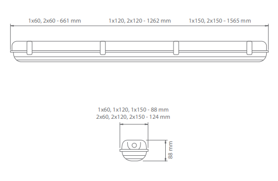 Lampa continuarea lucrului 120cm, 42W, autonomie 3ore, mentinut, IP65, test manual, Intelight 93127 [4]